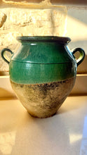 Load image into Gallery viewer, Antique rare Large Green confit Pot