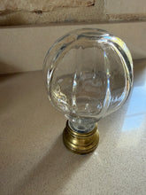 Load image into Gallery viewer, Antique French boule d'escalier, glass balustrade finial