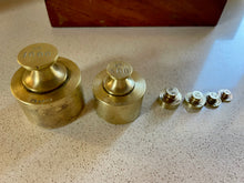 Load image into Gallery viewer, Antique French Brass weights
