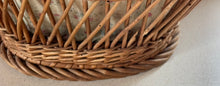 Load image into Gallery viewer, Antique French Fabric Lined Basket