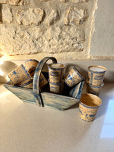 Load image into Gallery viewer, Antique Crème Fraîche Pots & Trug