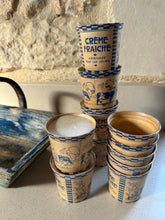 Load image into Gallery viewer, Antique Crème Fraîche Pots & Trug