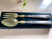 Load image into Gallery viewer, Antique French Louis XV Salad Servers