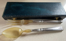 Load image into Gallery viewer, Antique French Louis XV Salad Servers