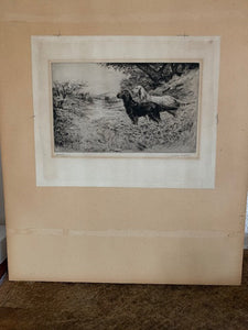 Antique Signed Titled & Stamped Etching