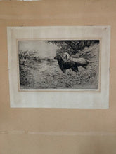 Load image into Gallery viewer, Antique Signed Titled & Stamped Etching