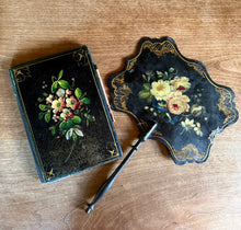 Load image into Gallery viewer, Antique Napoleon III notebook and fan
