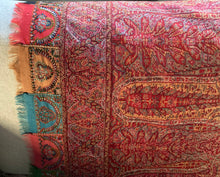 Load image into Gallery viewer, Antique cashmere throw 1800’s
