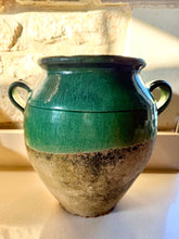 Load image into Gallery viewer, Antique rare Large Green confit Pot
