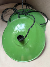 Load image into Gallery viewer, Pair of vintage French enamel ceiling lights

