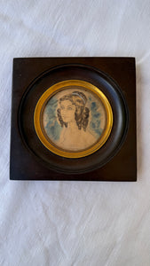 Antique Napoleon III Portrait