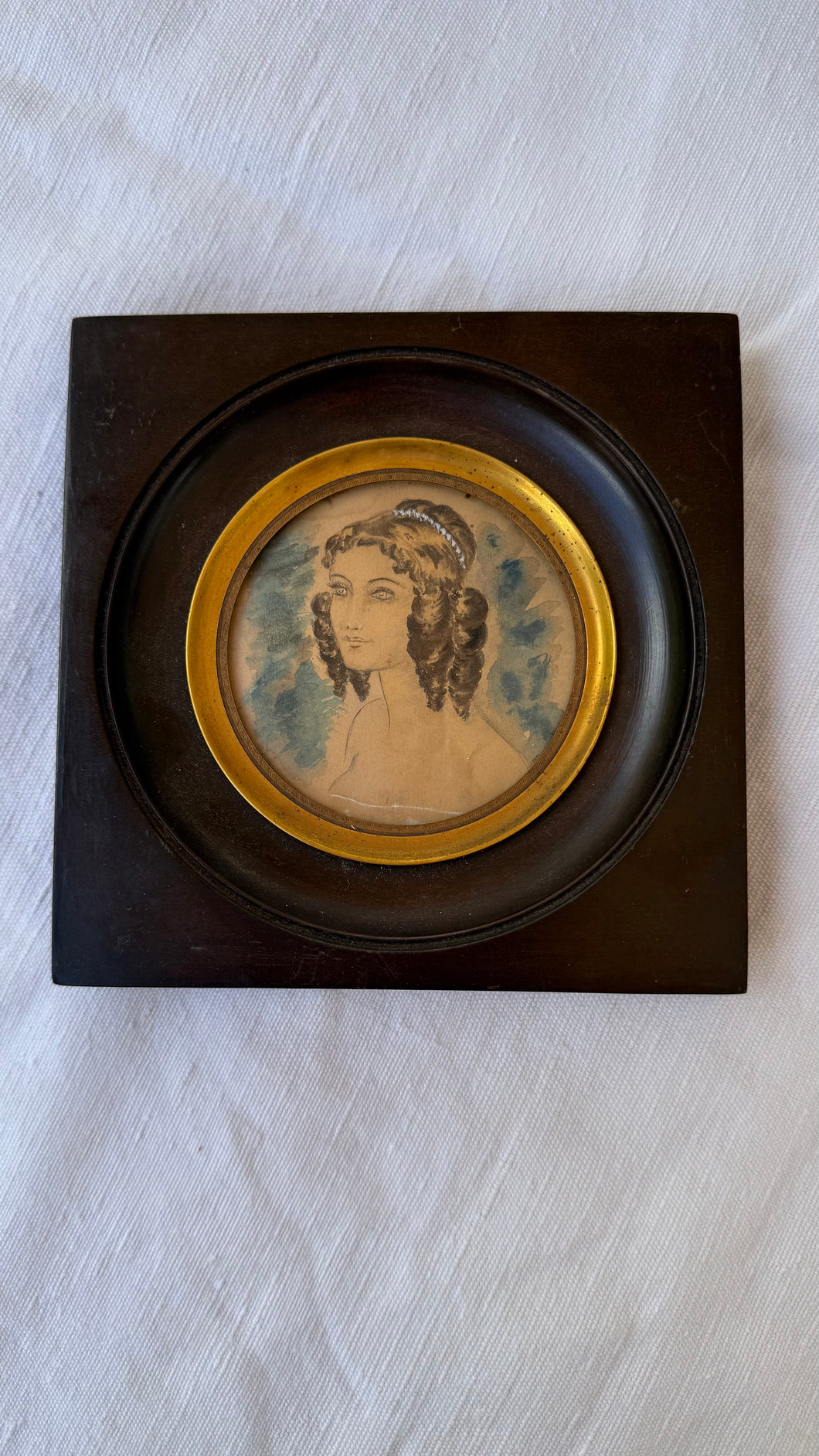 Antique Napoleon III Portrait