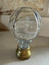 Load image into Gallery viewer, Antique French boule d'escalier, glass balustrade finial

