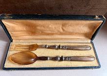 Load image into Gallery viewer, Antique French Salad Servers Louis XV

