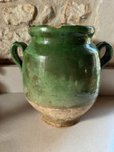 Load image into Gallery viewer, Antique Green confit pot
