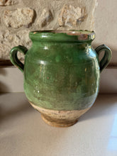 Load image into Gallery viewer, Antique Green confit pot
