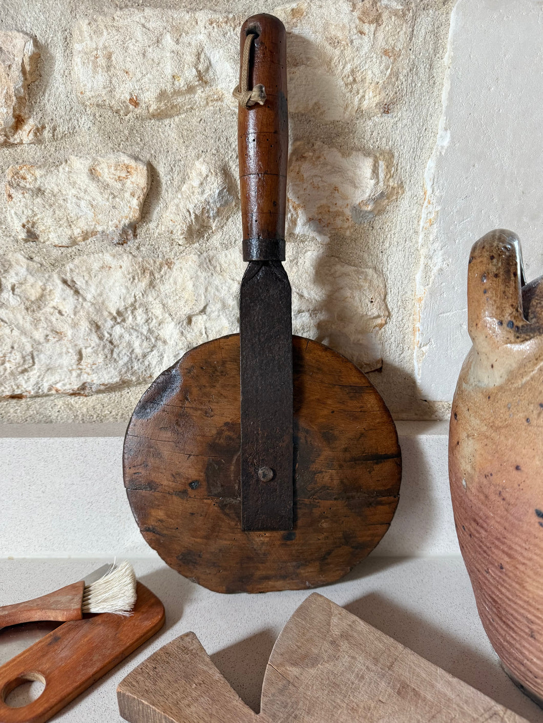 Antique French dough cutter