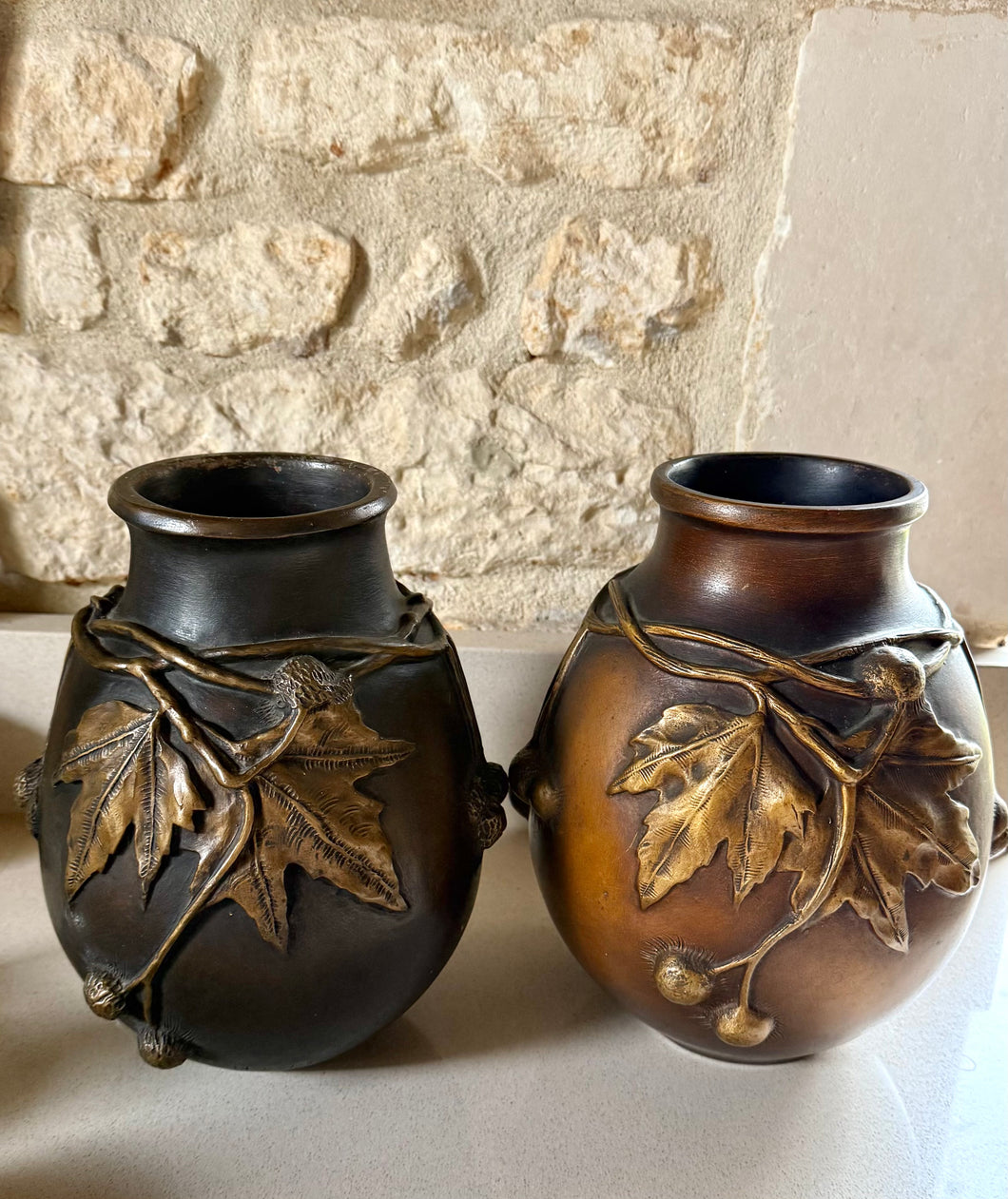 Antique H L Desrousseaux Vase