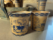 Load image into Gallery viewer, Antique Crème Fraîche Pots &amp; Trug
