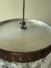 Load image into Gallery viewer, Antique French Empire Crystal Ceiling Light
