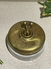 Load image into Gallery viewer, 1 Antique Ceramic Brass Light Switch
