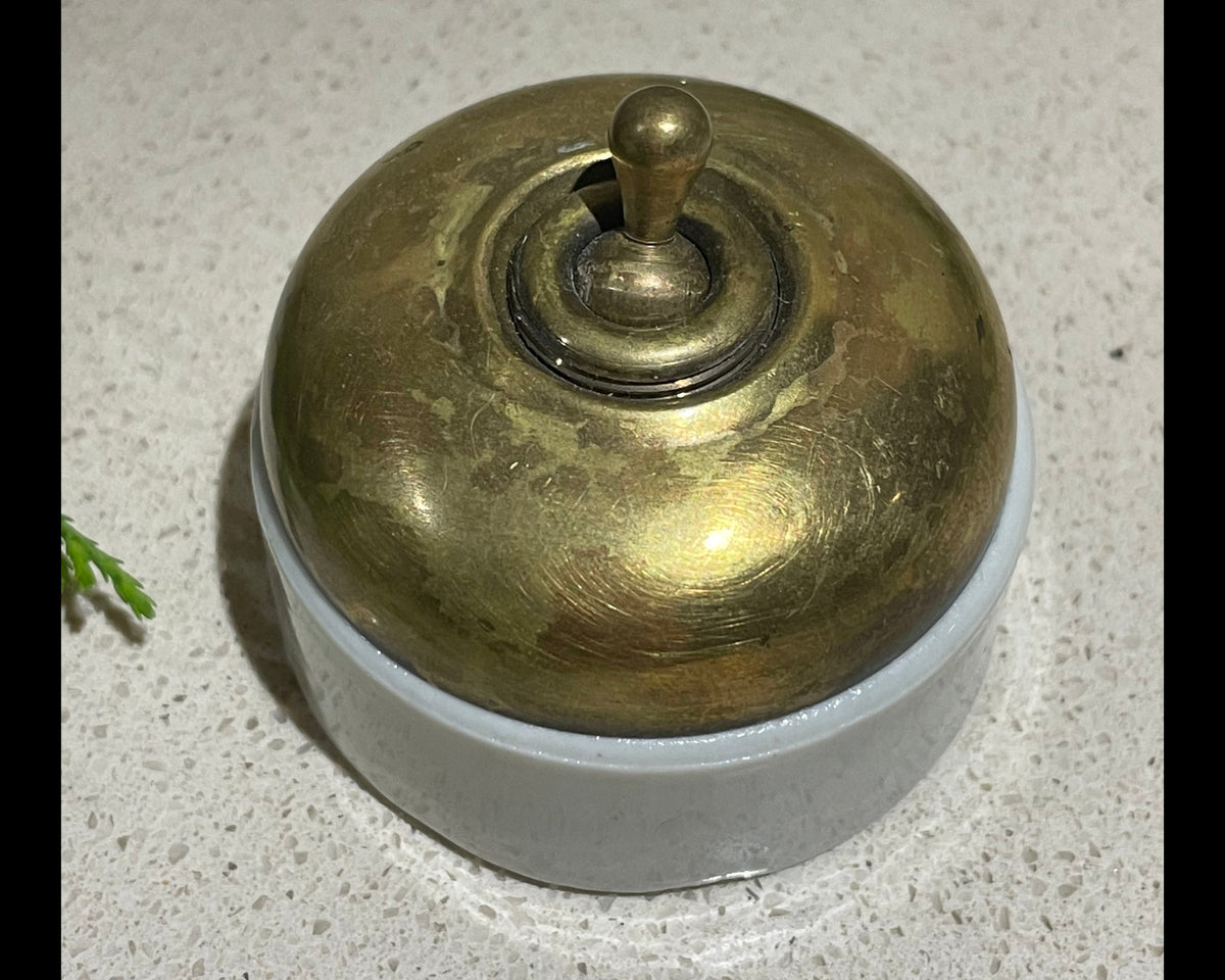 Brass Ceramic Antique Light Switch – Our French Lifestyle
