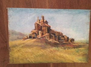 Original Pastel Painting Provence Signed & Dated
