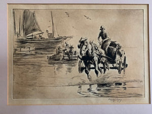 Antique Signed Etching by George Soper