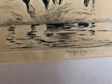 Load image into Gallery viewer, Antique Signed Etching by George Soper
